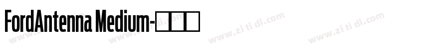 FordAntenna Medium字体转换